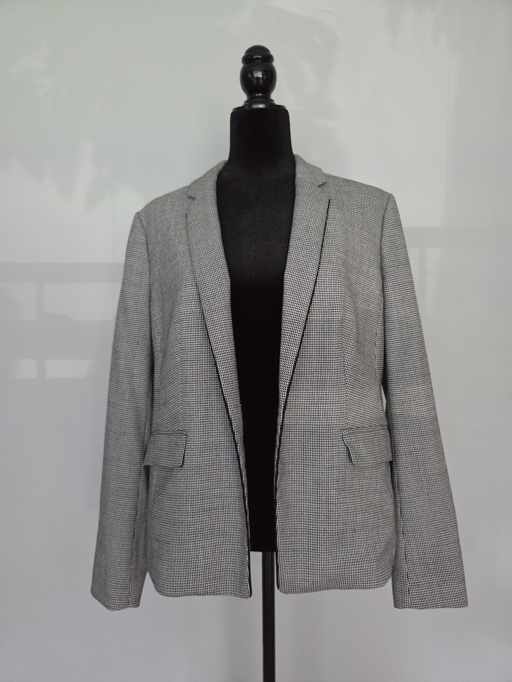 Boss Gray Houndstooth Women's Blazer Jacket
